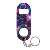 Levendige Neon Flower Burst Mini Flessenopener (Achterkant)