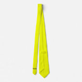 Levendige neon fluorescerende gele celtic naam stropdas (Achterkant)