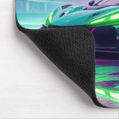 Levendige Neon Hyper Car Mousepad Muismat (Hoek)