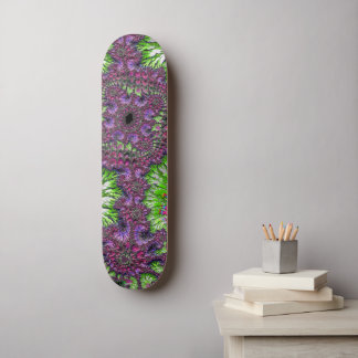 Levendige Neon Kleurrijke Trippy Groovy Fractale K Persoonlijk Skateboard