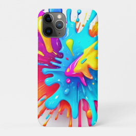 Levendige Neon Paint Splash Art Case-Mate iPhone Case