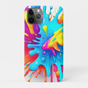 Levendige Neon Paint Splash Art Case-Mate iPhone Case