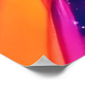 Levendige Neon Paint Splatter Abstract Poster (Hoek)