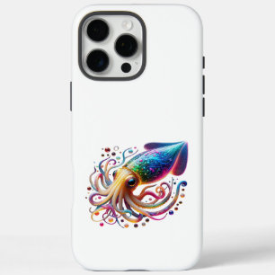 Levendige Neon Pijlinktvis – Kleurrijke Diepzee Sc iPhone 16 Pro Max Hoesje