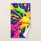 Levendige Neon Spatten Bad Handdoek (Handdoek)