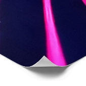 Levendige Neon Spatten Poster (Hoek)