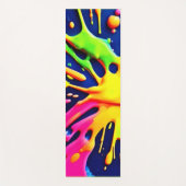 Levendige Neon Spatten Yogamat (Voorkant)