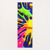 Levendige Neon Spatten Yogamat (Achterkant)