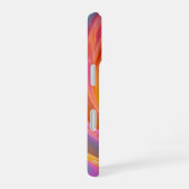 Levendige Neon Swirl Abstracte kunst iPhone 16 Hoesje (Rechterkant)