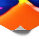 Levendige Neon Verfspatten Explosie Kunst Poster (Hoek)