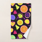 Levendige neon vruchten artistry bad handdoek (Handdoek)