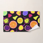 Levendige neon vruchten artistry bad handdoek (Handdoek)