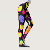 Levendige neon vruchten artistry leggings (Rechts)
