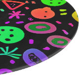 Levendige neon vruchten patroon kunst snijplank (Hoek)