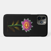 Levendige neonbloem met weelderige groene bladeren Case-Mate iPhone case (Achterkant (horizontaal))