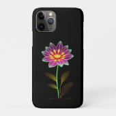Levendige neonbloem met weelderige groene bladeren Case-Mate iPhone case (Achterkant)