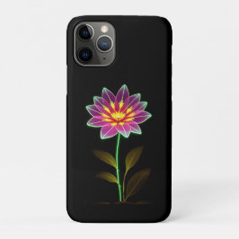 Levendige neonbloem met weelderige groene bladeren Case-Mate iPhone case