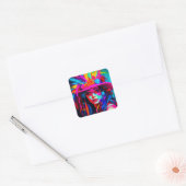 Levendige Nuse Vierkante Sticker (Envelop)