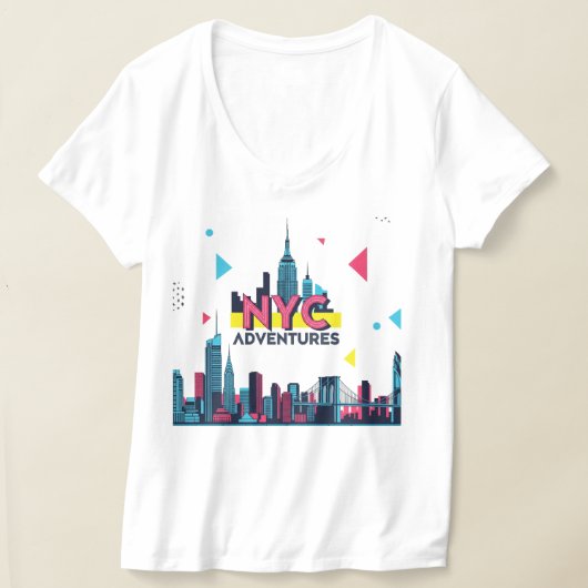 Levendige NYC T-shirt (Laagn)