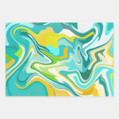 Levendige oceaangolven inpakpapier vel (Voorkant 2)