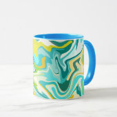 Levendige oceaangolven mok (Voorkant rechts)