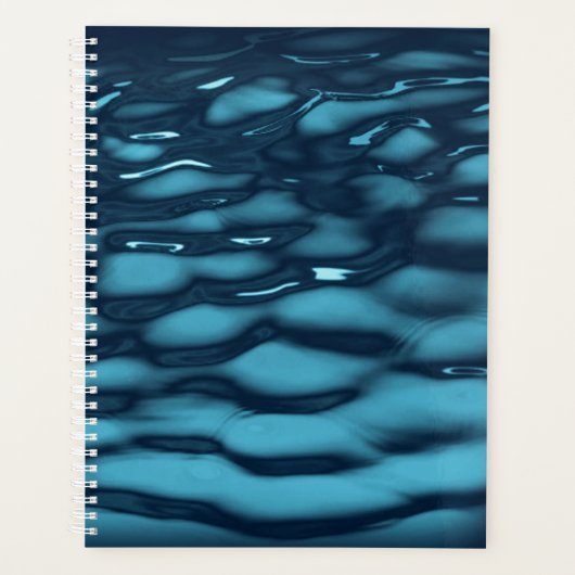Levendige Oceaanstroom Textuur Planner (Voorkant)