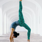 Levendige Ocean Patterns Leggings Design