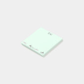 Levendige Ocean Sharks Groene Illustratie Post-it® Notes (Schuin)