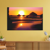Levendige Ocean Sunset Canvas kunst aan de muur (Insitu (Woonkamer))