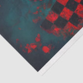 Levendige octopus en tropische bloemen - Decoupage Tissuepapier (Detail)