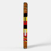 Levendige Oegandese vlag-geïnspireerde kunst Case-Mate iPhone Case (Achterkant / Rechts)