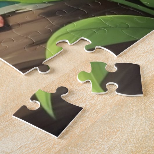 Levendige Oerwoud Monkey gepersonaliseerd Legpuzzel (Zijkant)