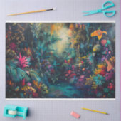 Levendige Oerwoud Rhapsody Achtergrond Decoupage Tissuepapier (Craft)