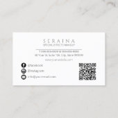 Levendige Ogen Creatieve Make-up ID1037 Visitekaartje (Achterkant)