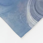 Levendige oliepastel roze blauw Abstracte kunst Fleece Deken (Hoek)