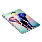 Levendige olifant Art een Pop kleur voor uw muur Notitieboek (Rechterzijde)