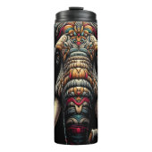 Levendige  olifantenkop: gedurfde kleuren thermosbeker (Voorkant)