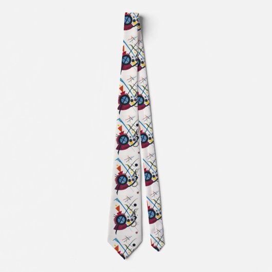 Levendige omhelzing: Kandinsky's Violet Symfonie Stropdas (Voorkant)