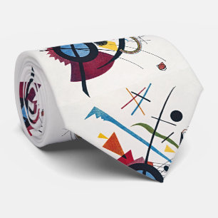 Levendige omhelzing: Kandinsky's Violet Symfonie Stropdas