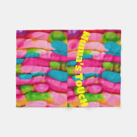 "Levendige omhelzing: kleine fleece deken (Voorkant (Horizontaal))