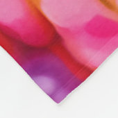 "Levendige omhelzing: kleine fleece deken (Hoek)