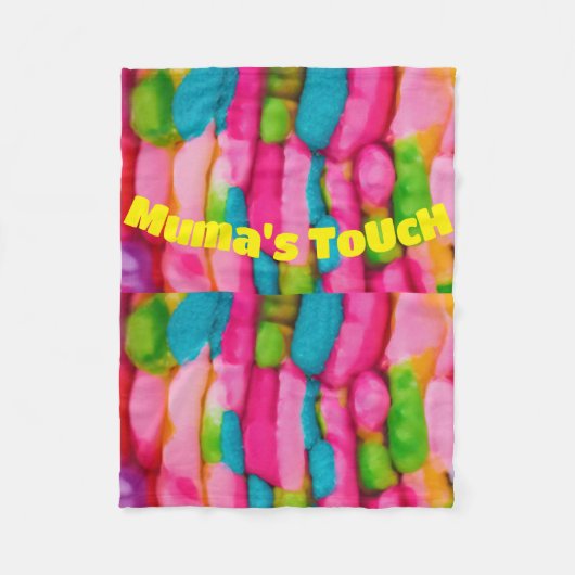 "Levendige omhelzing: kleine fleece deken (Voorkant)