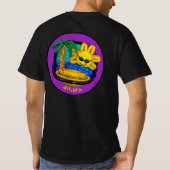 Levendige onderlegger (zwart) Mannen tee Shirt (Achterkant)