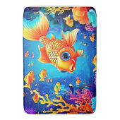 Levendige onderwater vis wereld ontwerp badmat (Voorkant Verticaal)