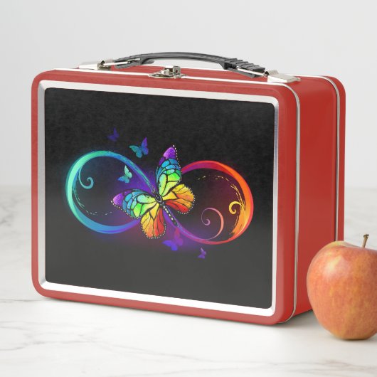 Levendige oneindigheid met een zwarte regenboogvli (In situ)