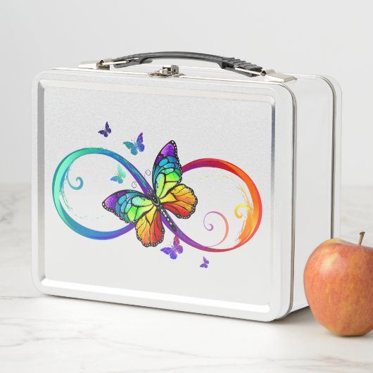 Levendige oneindigheid met een zwarte regenboogvli (In situ)