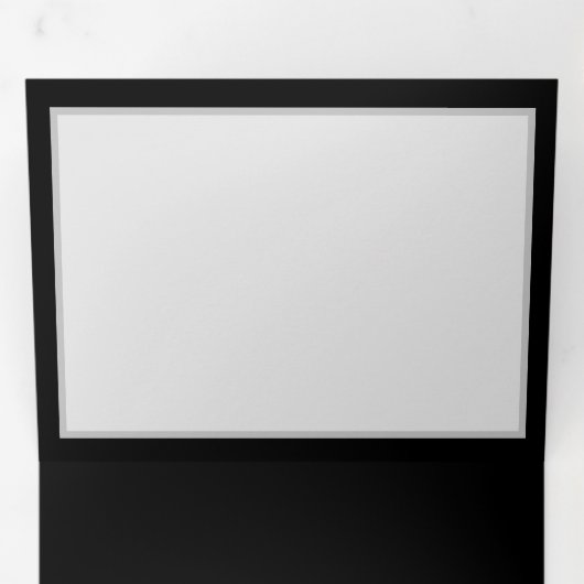 Levendige oneindigheid met een zwarte regenboogvli drieluik aankondiging (Binnenzijde eerst)