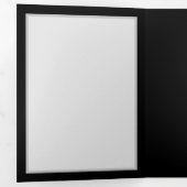 Levendige oneindigheid met een zwarte regenboogvli drieluik aankondiging (Binnenzijde eerst)