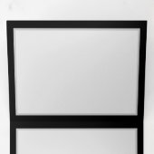 Levendige oneindigheid met een zwarte regenboogvli drieluik kaart (Binnenzijde eerst)