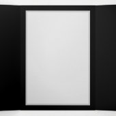 Levendige oneindigheid met een zwarte regenboogvli drieluik kaart (Binnenkant midden)